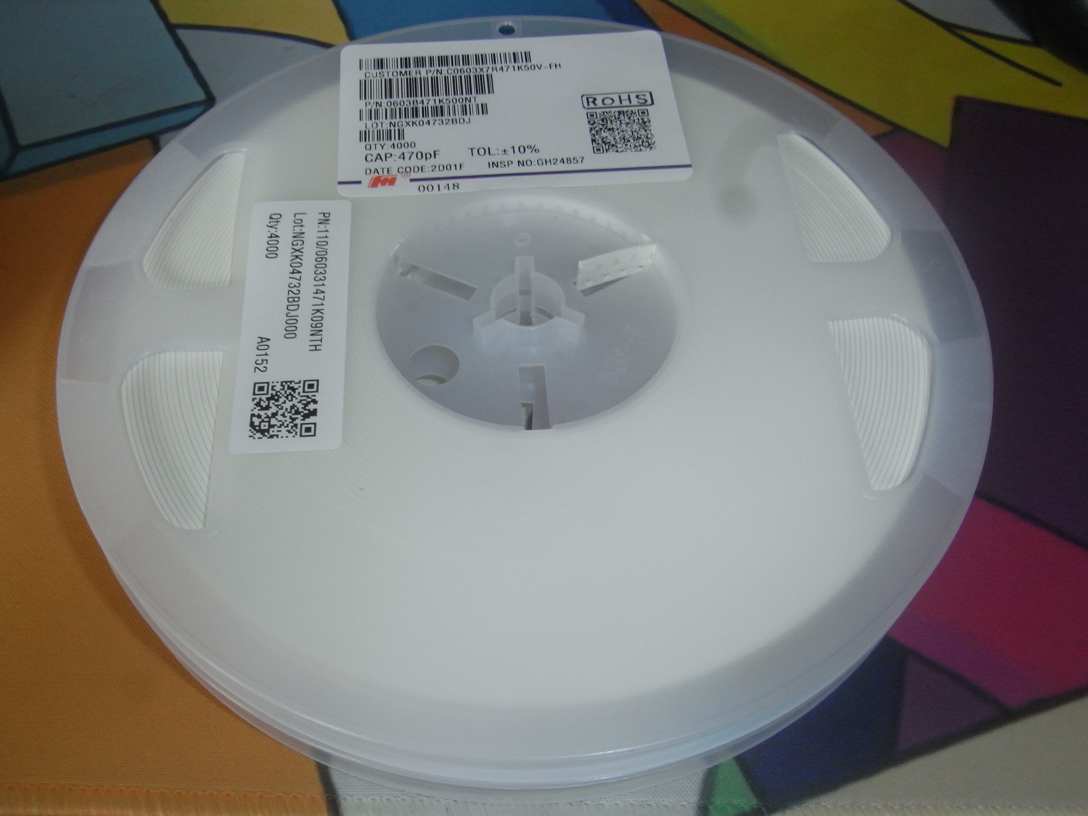 Original  0603B471K500NT