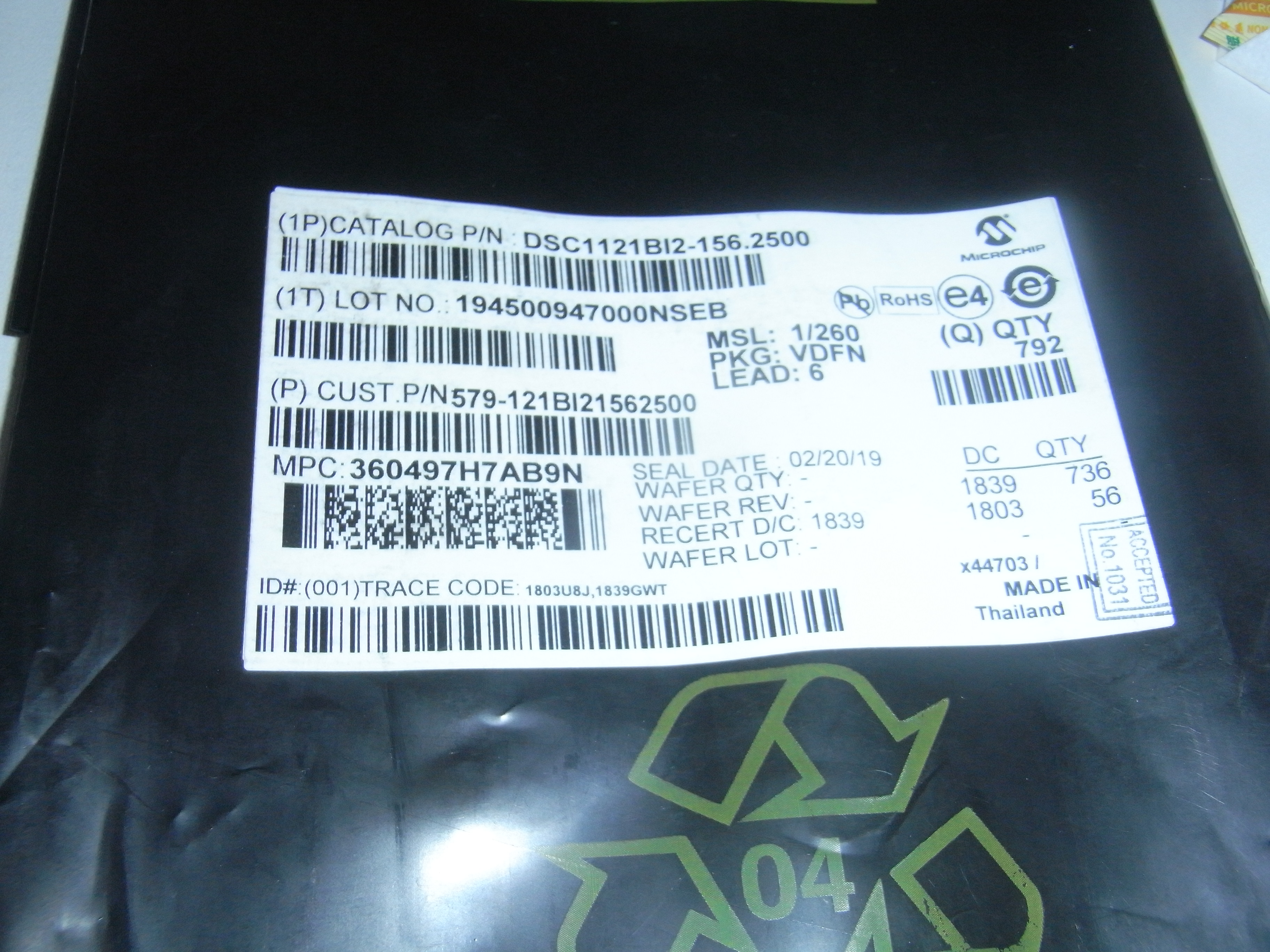 Original  DSC1121BI2-156.2500 