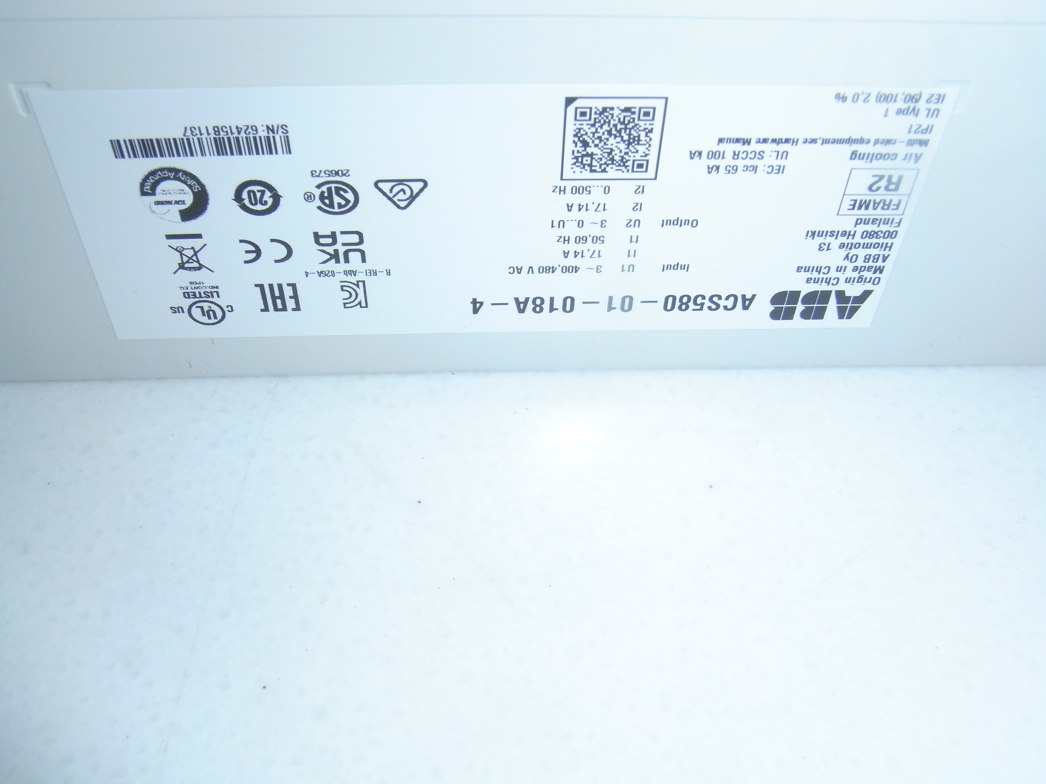 Original  ACS580-01-018A-4