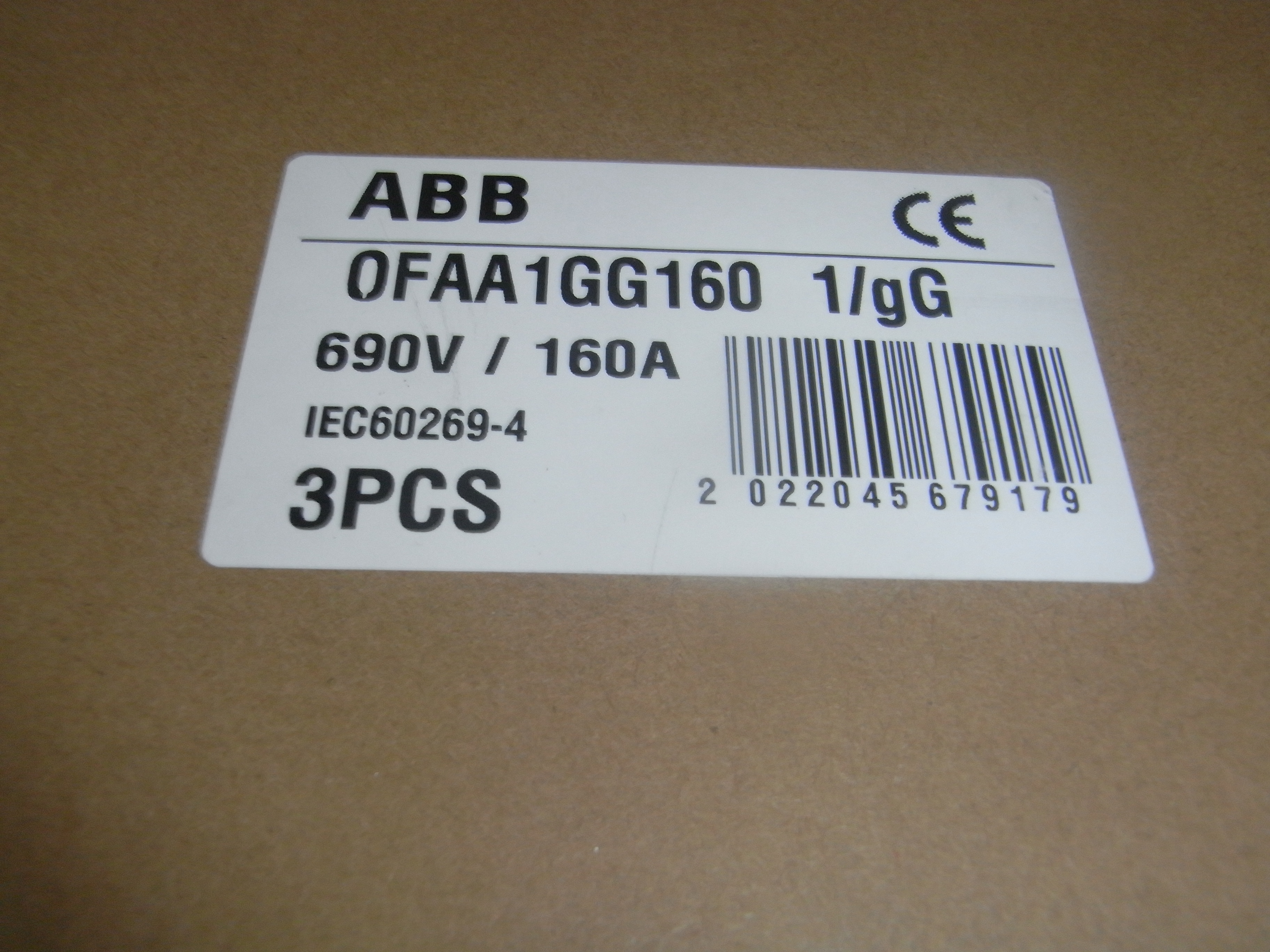 Original  OFAA1GG160  690V 160A